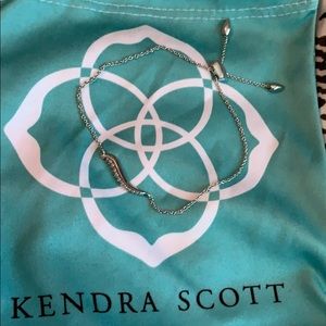 NWOT Kendra Scott Adjustable Chain Silver Bracelet